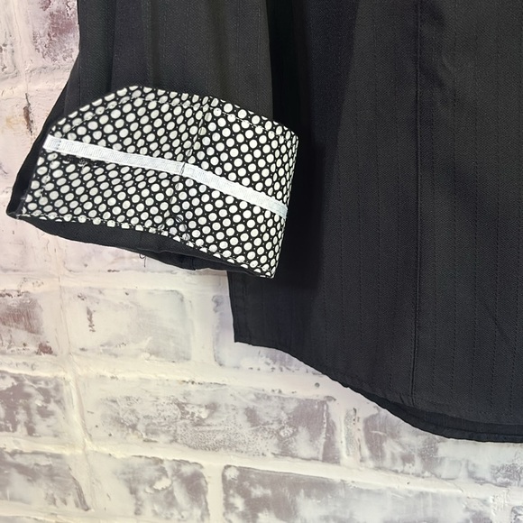 Rosso Milano Italy Men’s Dress Shirt Black L 16.5 L/S Reversible Cuff Button Up - Picture 6 of 10